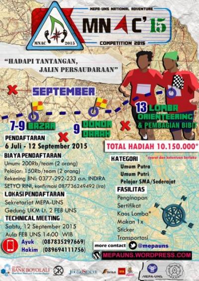 Mepa-UNS National Adventure Competition 2015 Mepa-UNS National Adventure Competition 2015